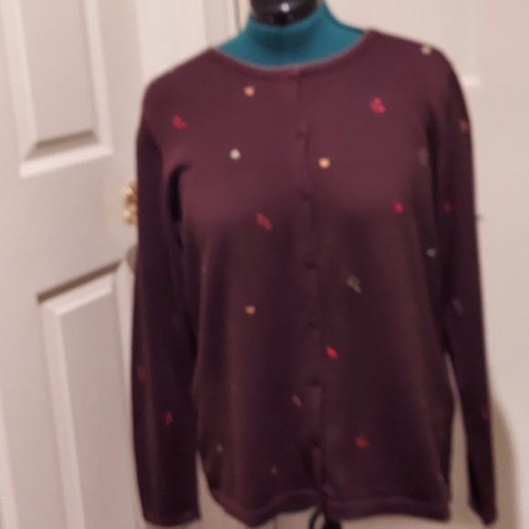 C J Banks Brown Cardigan Sweater - Picture 3 of 15